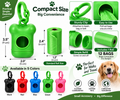 Dog Waste Bag Dispenser with Clip & 12 Bags – Portable Pet Cleanup Bag Holder
